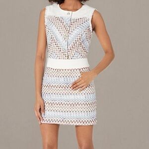 NWT Ramy Brook Henrietta Button Down Tweed Mini Dress